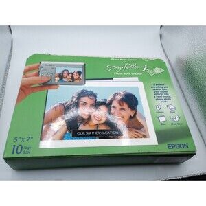 Epson StoryTeller PHOTO BOOK Creator Kit, 5"x7" Books Scrapbook - NEW Complete